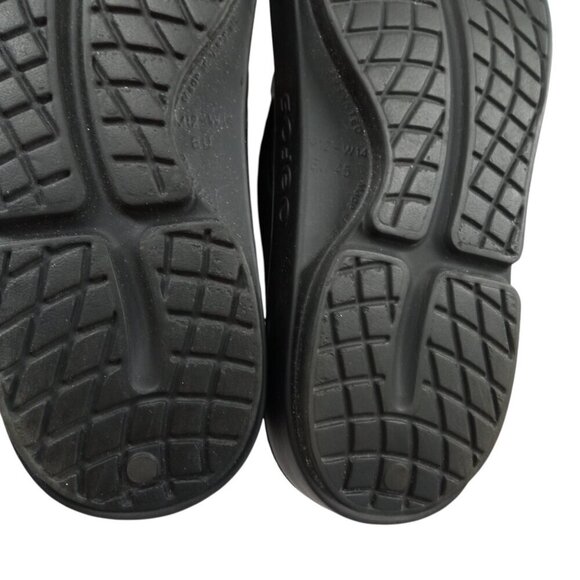 Oofos Ooriginal Flip Flops Recovery Black Sandals Size Mens 12 Womens 14 Comfort main image 6